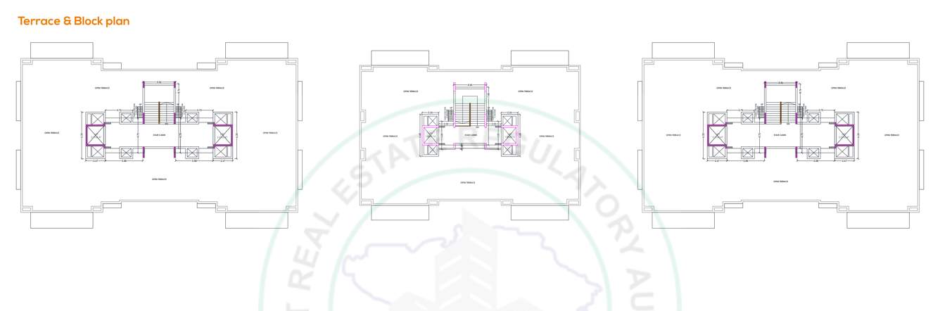  silver sky Wing C Cluster Plan for Terrace Floor