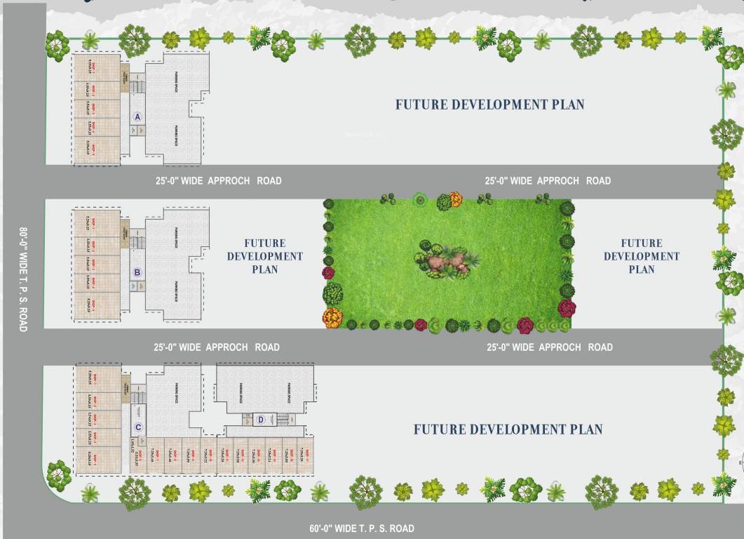 avenue Block A Cluster Plan for ground Floor