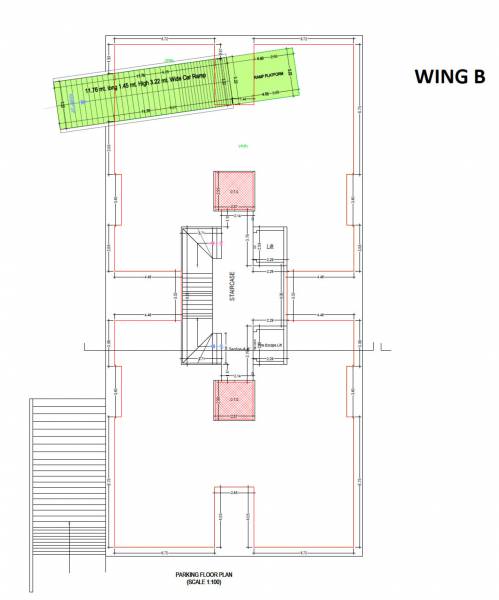  orchid-heights Block B Cluster Plan for parking Floor
