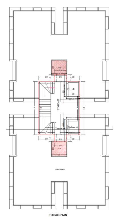  orchid heights Block B Cluster Plan for terrace Floor