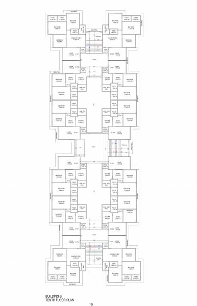  sukirti-vihar Block B Cluster Plan for 10th Floor