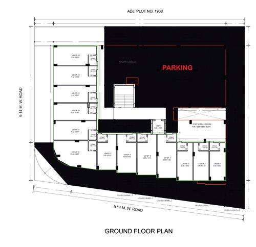  sindh-heights Sindh Heights Cluster Plan for ground Floor