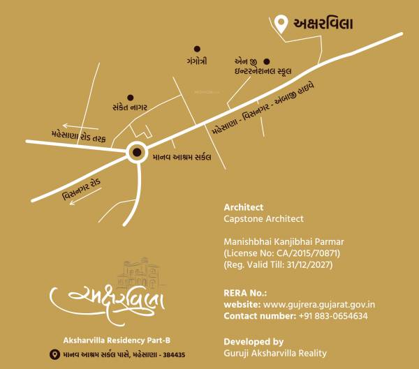 Location Plan aksharvilla-residency-part-b Location Plan