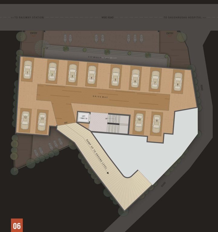 flora heights Tower A Cluster Plan