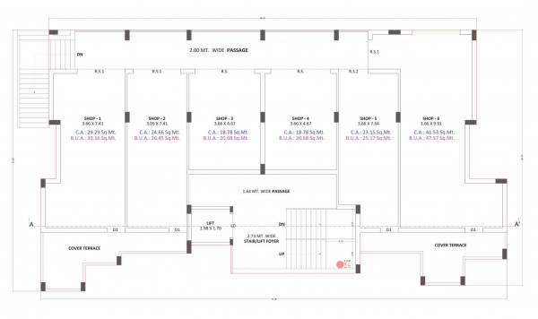  flora-heights Tower A Cluster Plan for 1st Floor