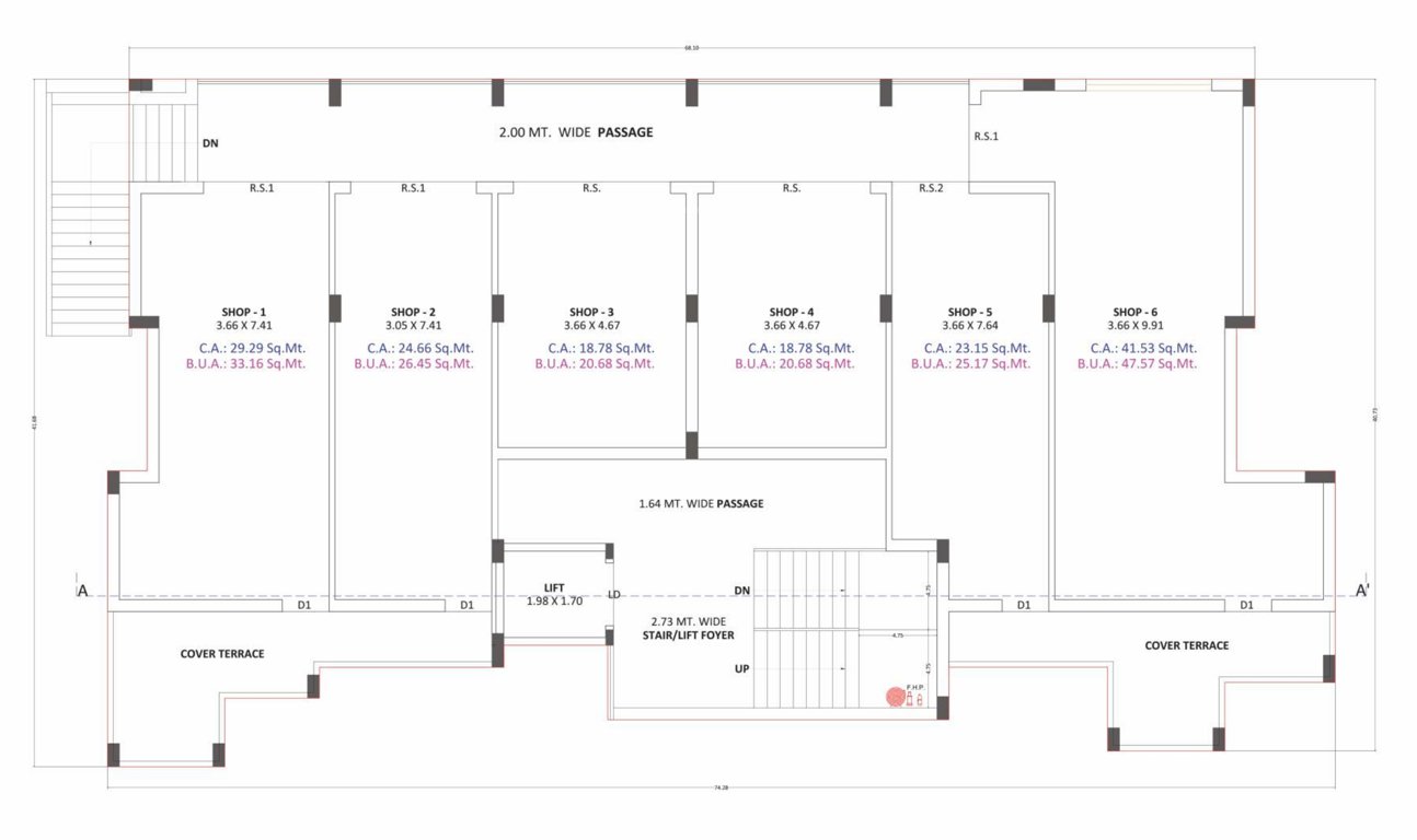 flora heights Tower A Cluster Plan for 1st Floor