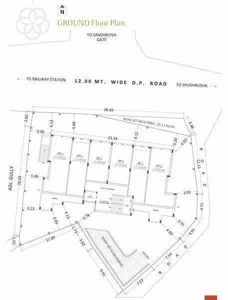  flora-heights Tower A Cluster Plan for ground Floor
