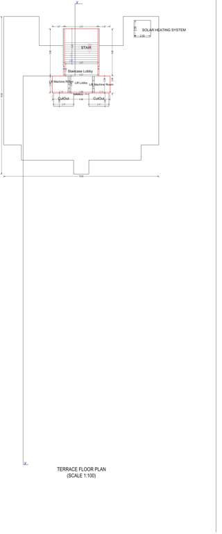  sky height building c & d C D Wing Cluster Plan for terrace Floor