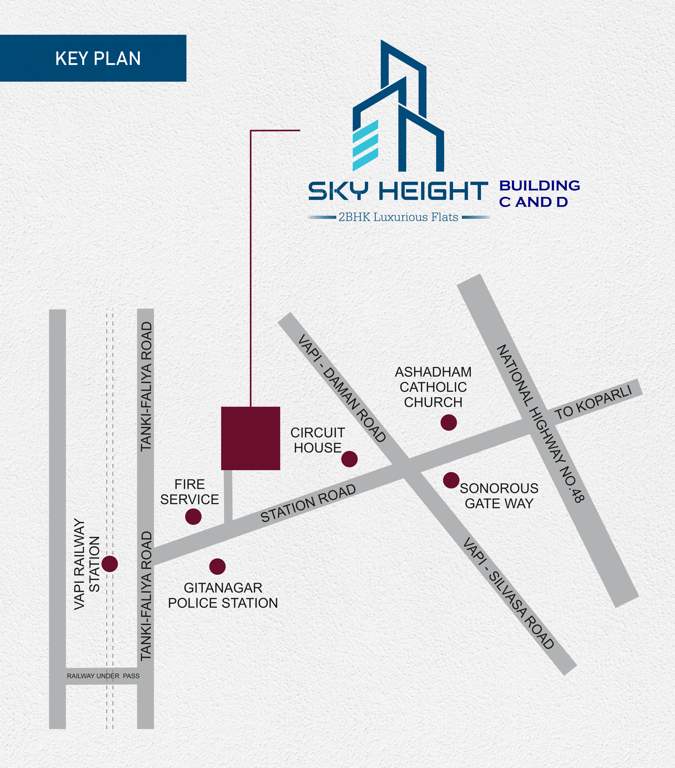  sky height building c & d Location Plan