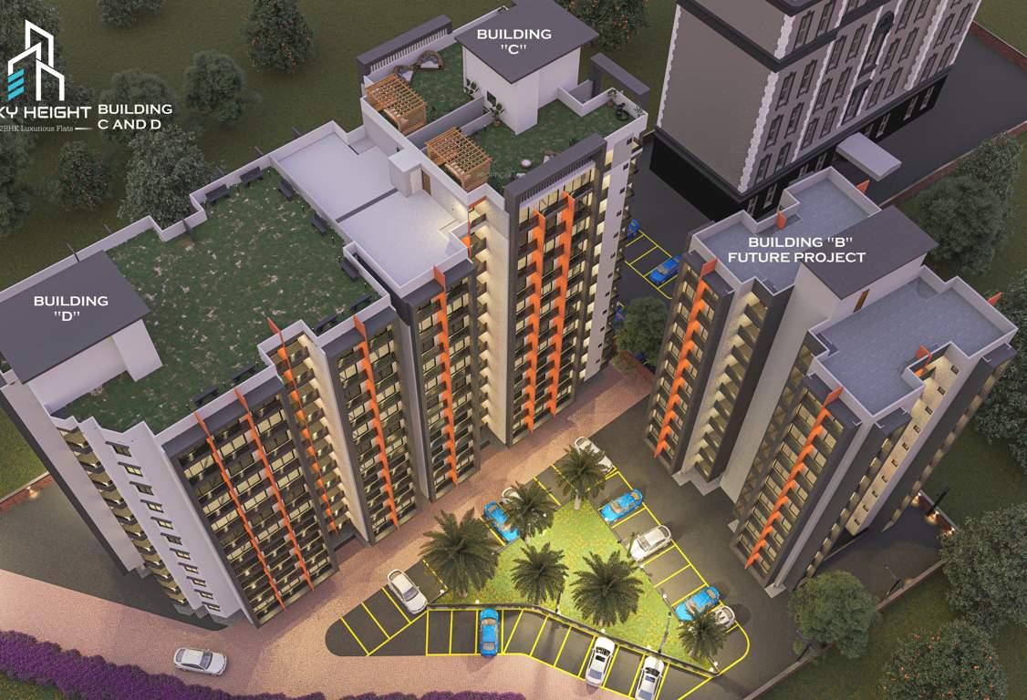  sky height building c & d Elevation