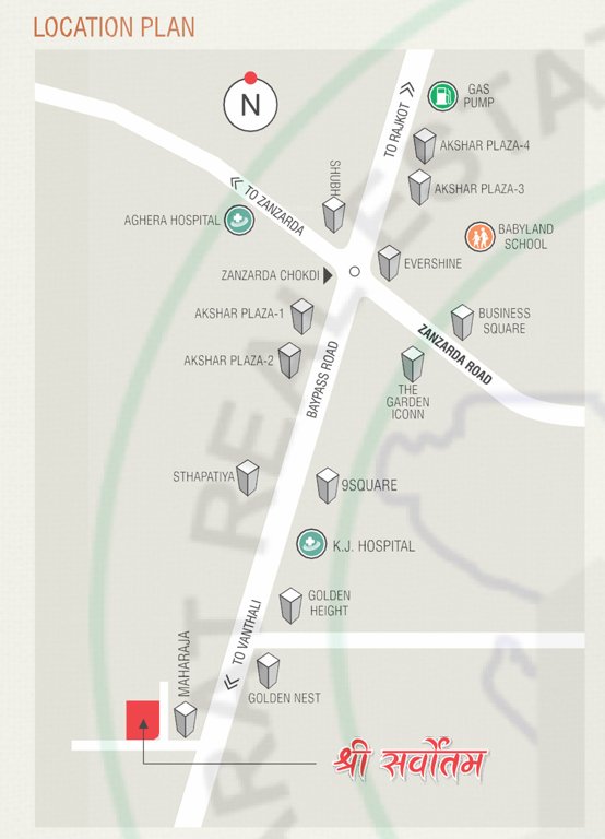  shree sarvottam Location Plan