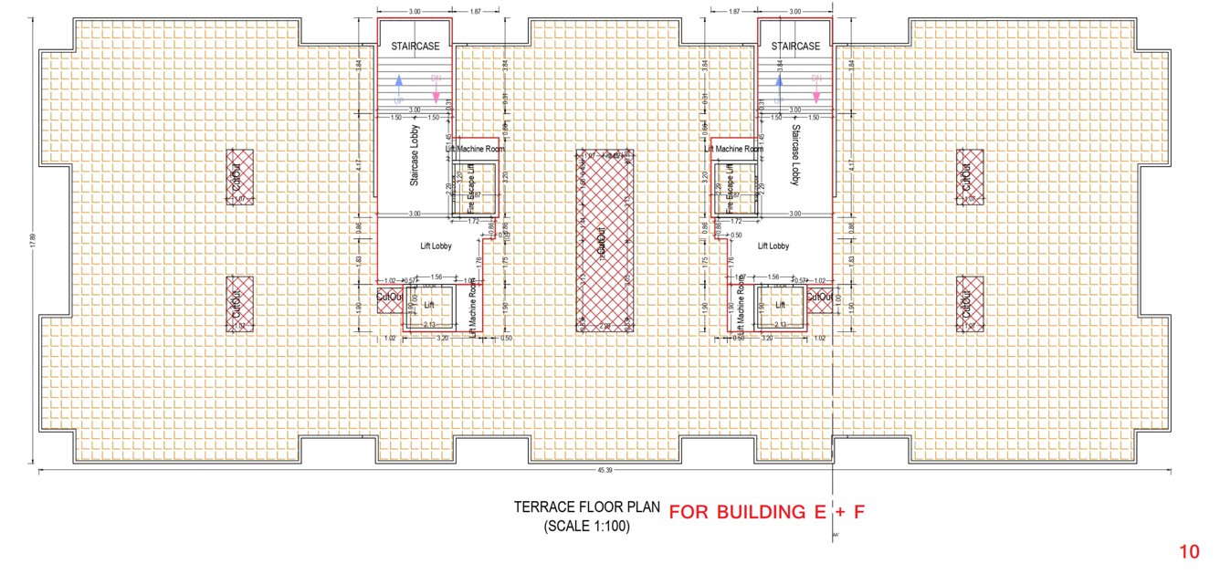  sun serenity Block F Cluster Plan for terrace Floor