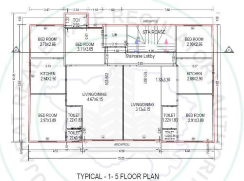 Rudradhan Palace Cluster Plan from 1st to 5th Floor rudradhan-palace Rudradhan Palace Cluster Plan from 1st to 5th Floor