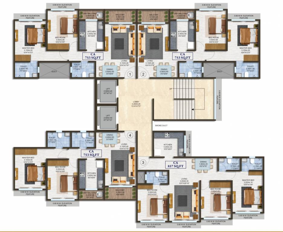  balaji empire C Wing Cluster Plan