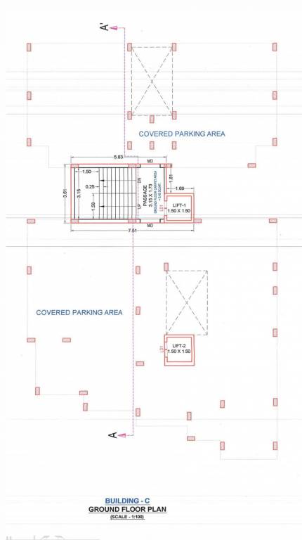  devji park b & c Tower C Cluster Plan for ground Floor