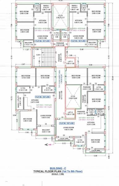 Tower C Cluster Plan from 1st to 8th Floor devji-park-b-&-c Tower C Cluster Plan from 1st to 8th Floor