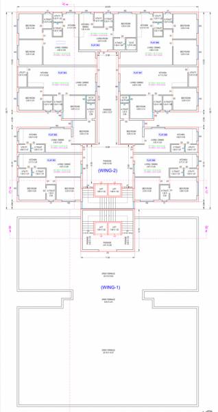  shakti Wing A Cluster Plan for 8th Floor