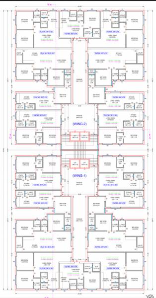  shakti Wing A Cluster Plan from 3rd to 7th Floor