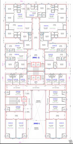  shakti Wing B Cluster Plan for 2nd Floor