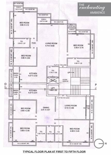  enclave Enclave Cluster Plan from 1st to 5th Floor