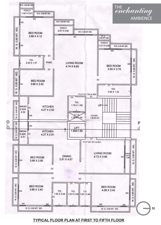 enclave Enclave Cluster Plan from 1st to 5th Floor