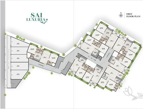  sai-luxuria Sai Luxuria Cluster Plan for 1st Floor