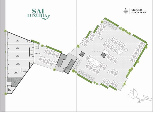  sai-luxuria Sai Luxuria Cluster Plan for ground Floor