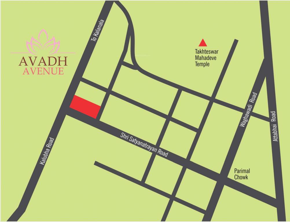 avadh avenue Location Plan