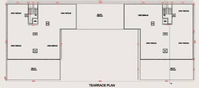  complex Building A Cluster Plan for terrace Floor