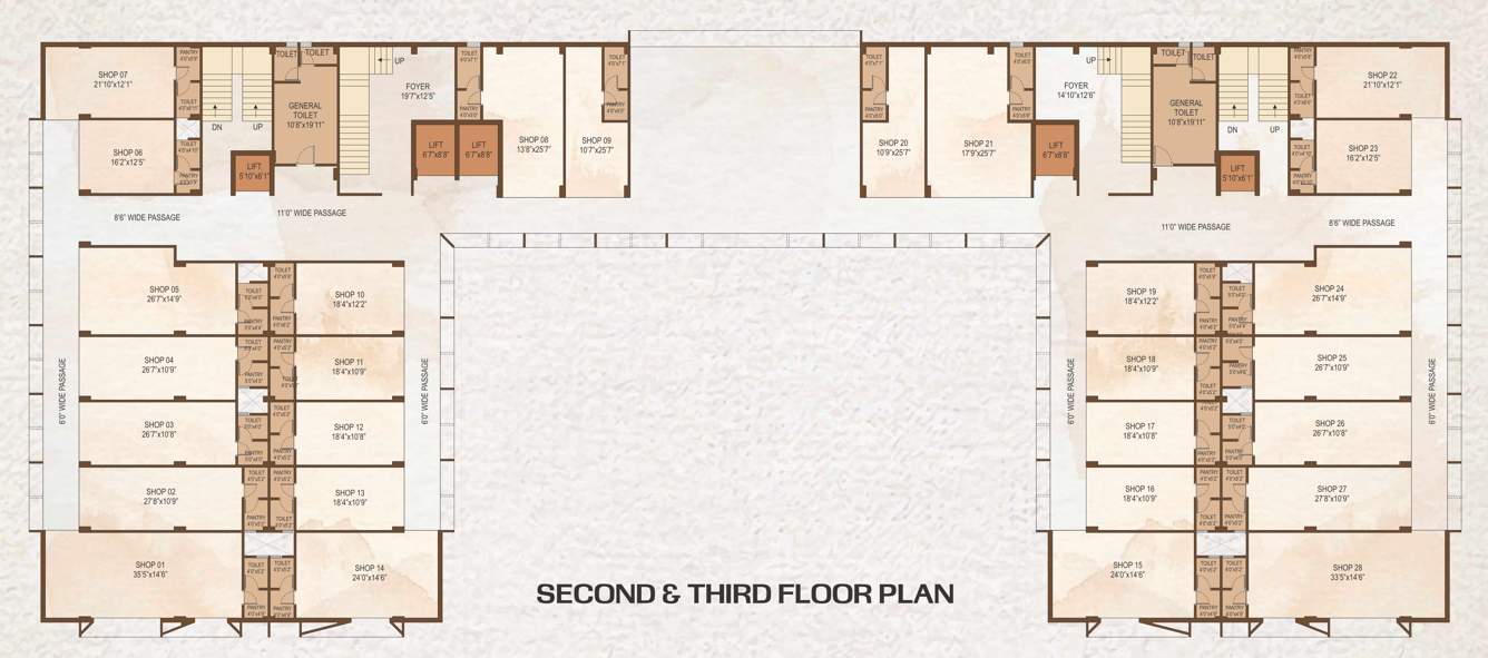  complex Building B Cluster Plan for 2nd Floor