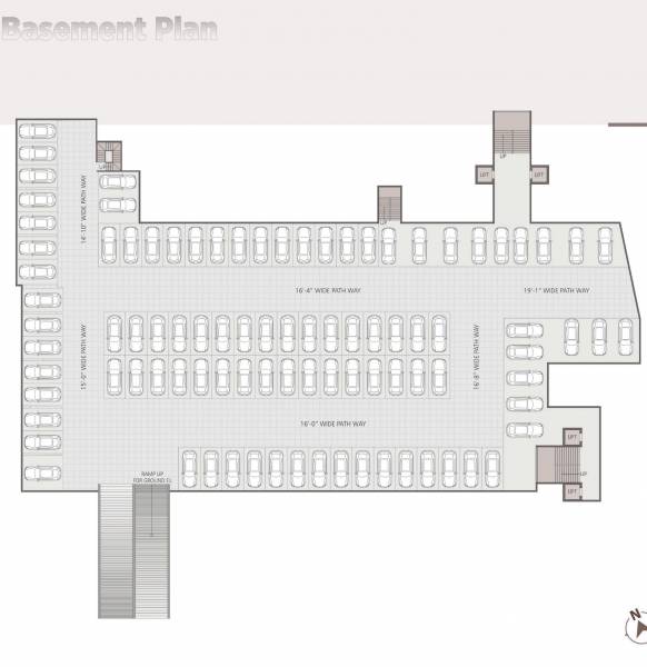  shivam-eternity Building A,B,C,D,E,F Cluster Plan For Basement
