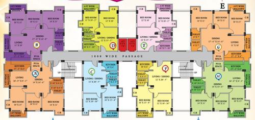  swarna-bhoomi-phase-ii Cluster Plan from 1st to 8th Floor