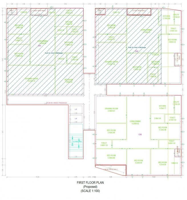  elysium Building A Cluster Plan for 1st Floor