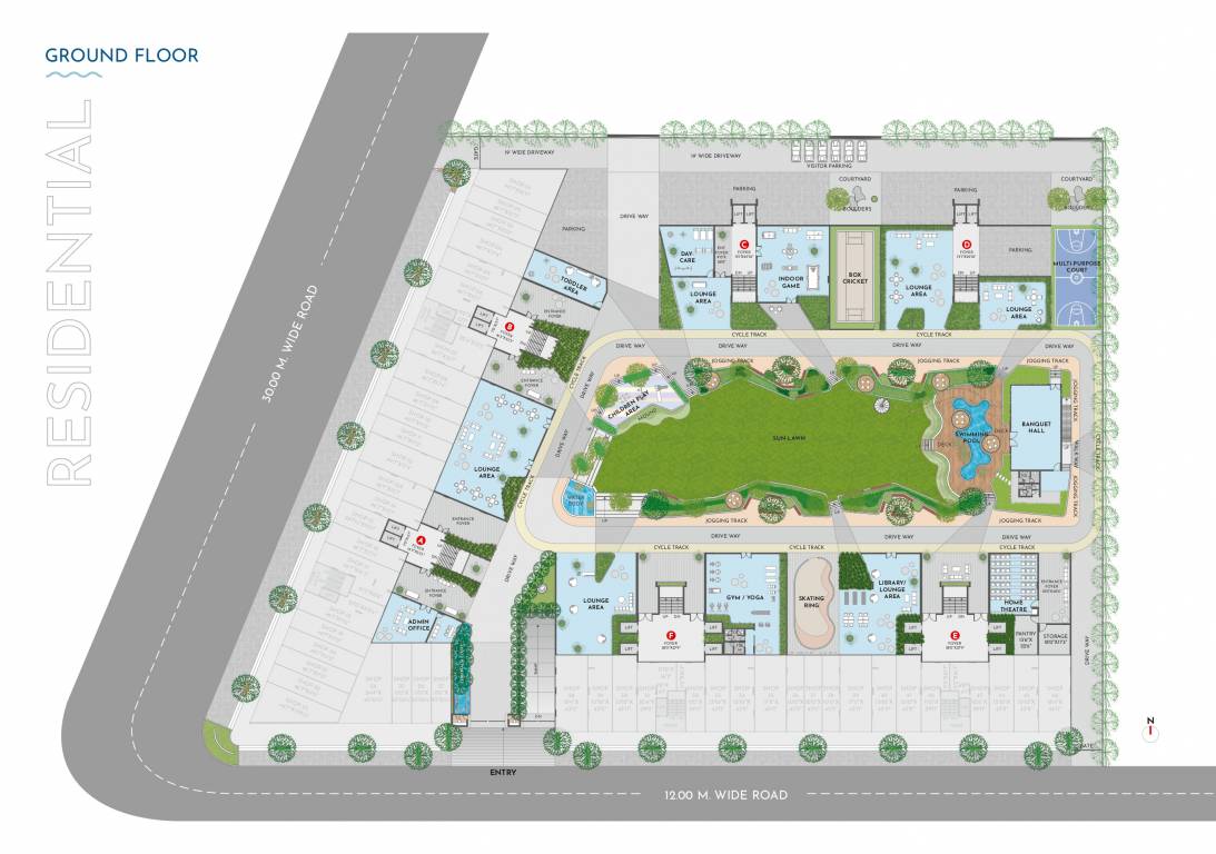  aqua vista Block A Cluster Plan