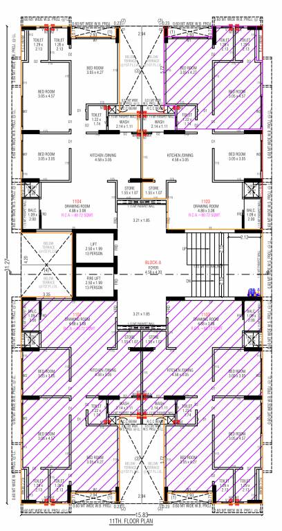  zion nest A Cluster Plan for 11th Floor