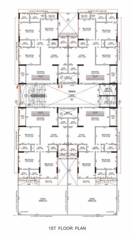  al hamd pacific Tower A Cluster Plan from 1st to 10th Floor