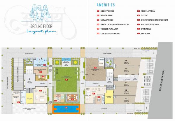  akaay-luxuria Block A Cluster Plan