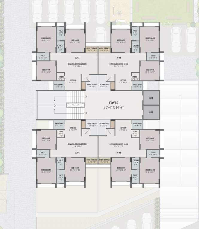  colin haven Block 1 Cluster Plan for 12th Floor
