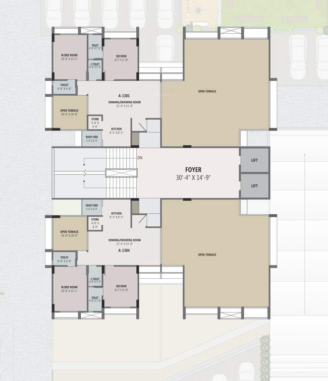  colin haven Block 1 Cluster Plan for 13th Floor