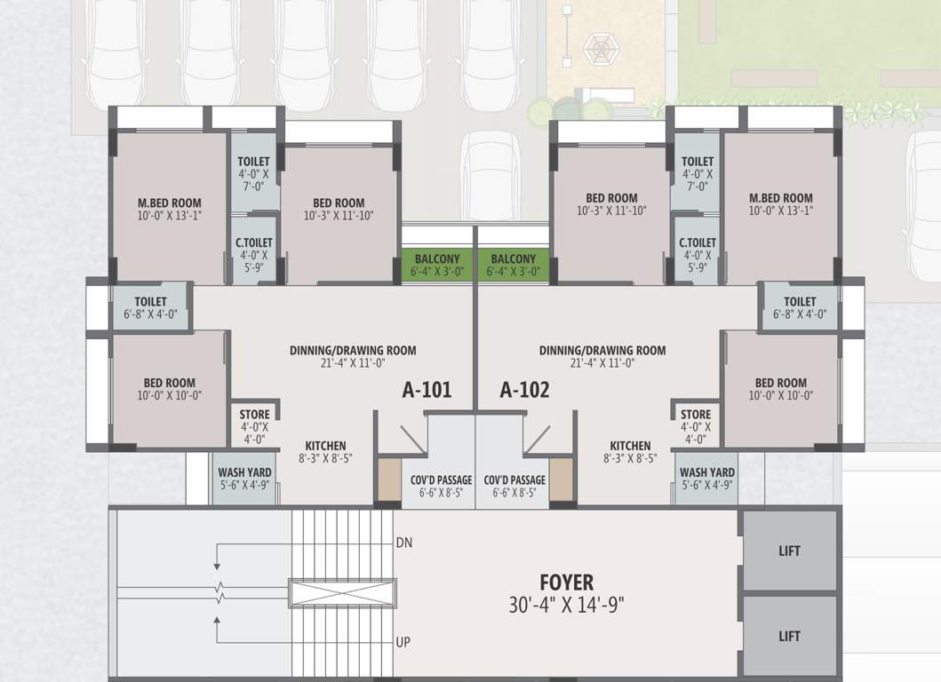  colin haven Block 1 Cluster Plan for 1st Floor