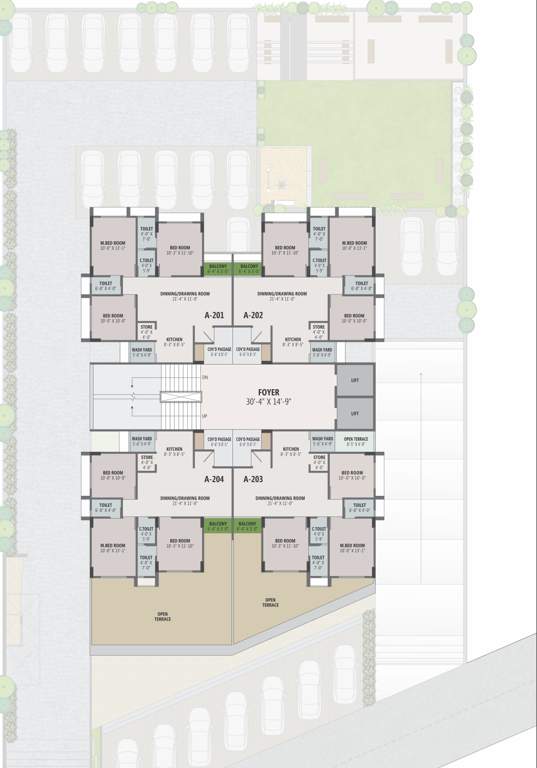  colin haven Block 1 Cluster Plan for 2nd Floor