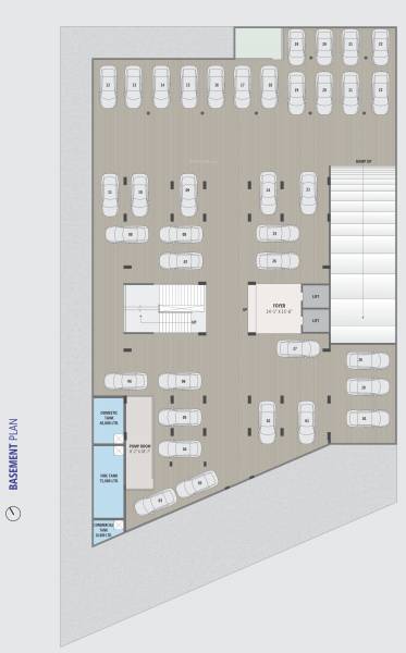  colin-haven Block 1 Cluster Plan for basment Floor