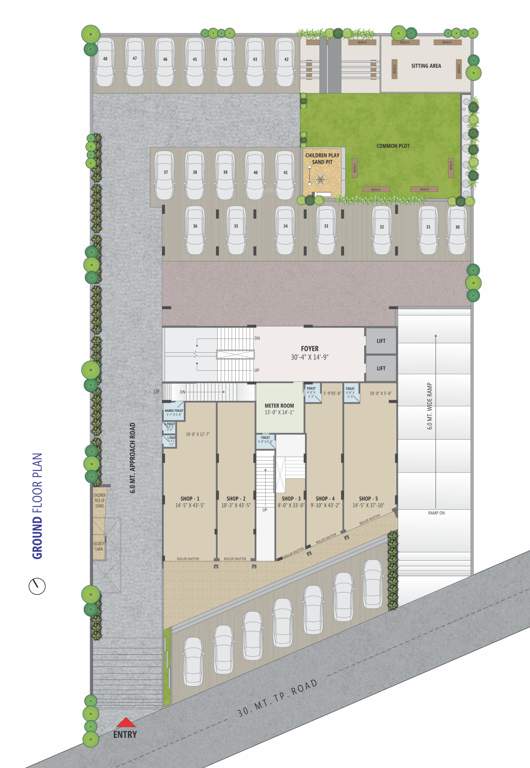  colin haven Block 1 Cluster Plan for ground Floor