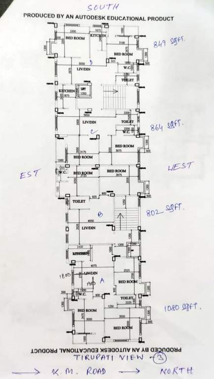  tirupati apatment Tirupati Apatment Cluster Plan