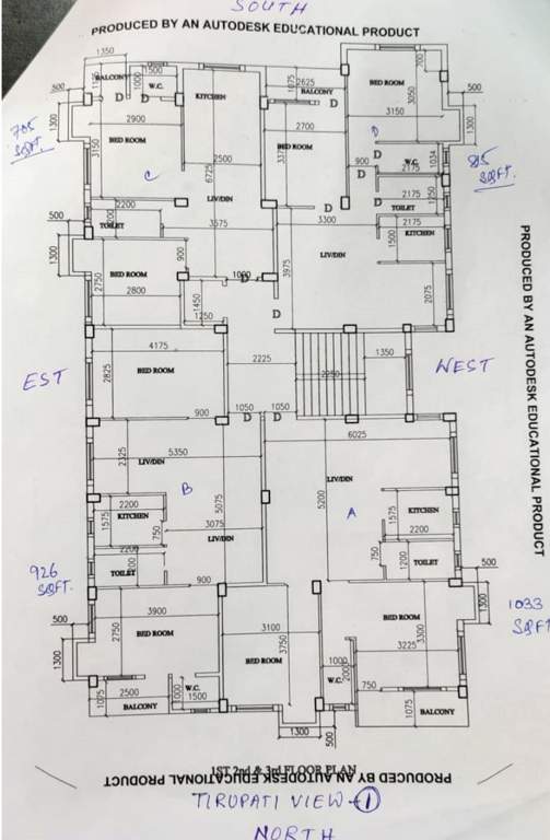  tirupati apatment Tirupati Apatment Cluster Plan
