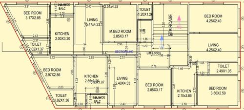  al-rehmat-residency Block A Cluster Plan from 1st to 4th Floor