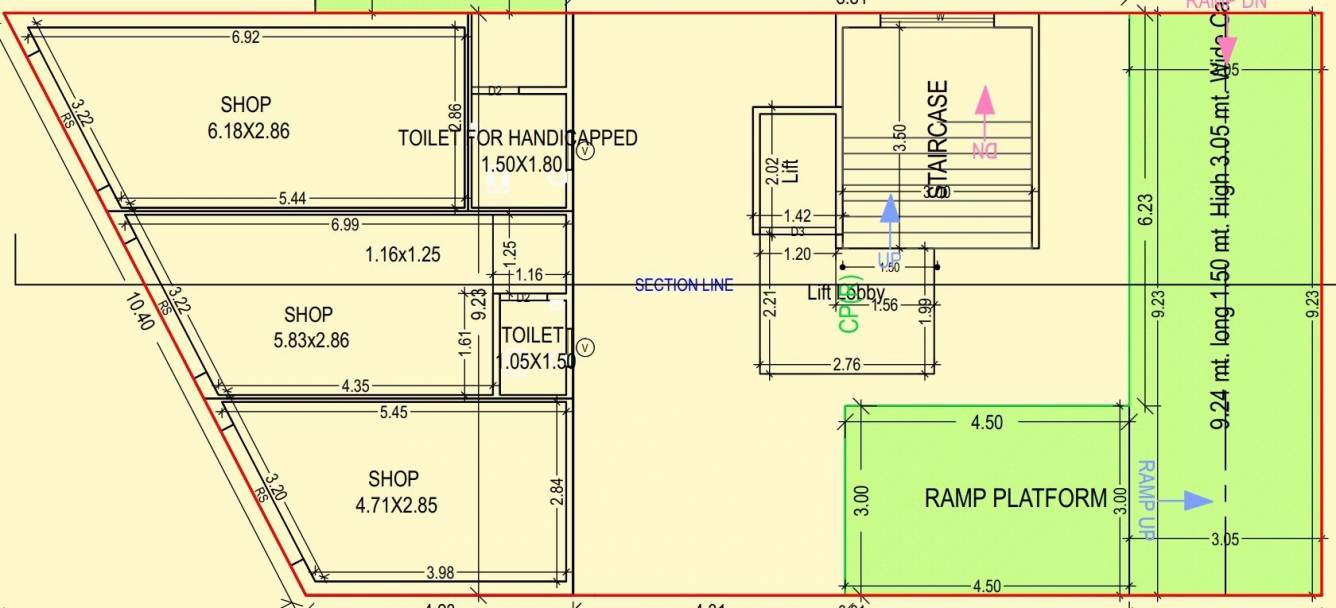  al rehmat residency Block A Cluster Plan Ground Floor