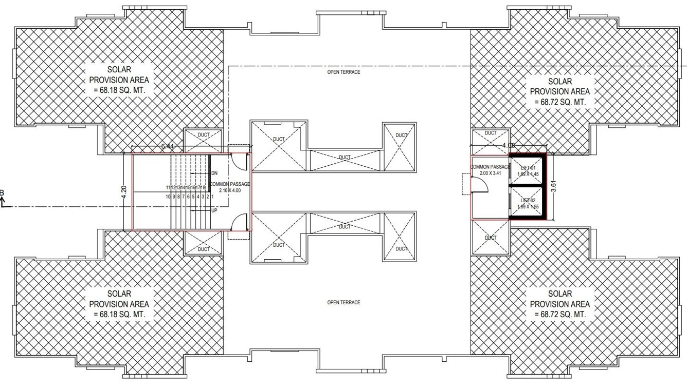  pratham riviera phase 6 Tower C Cluster Plan Terrace
