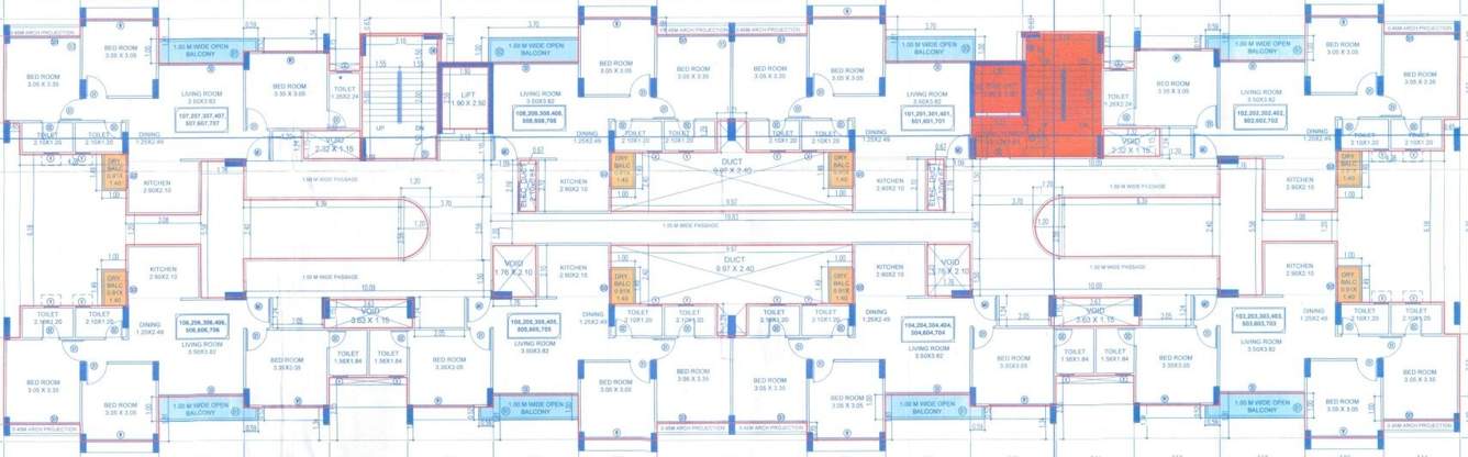  skyi star city phase viii Cluster Plan from 1st to 7th Floor