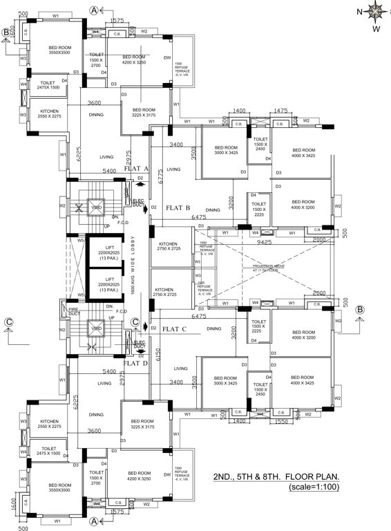  shivam apartment Shivam Apartment Cluster Plan